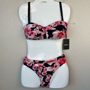 NWT DKNY Bikini and Matching Swim Bottoms Multiple Sizes